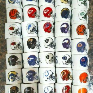 35 NFL Football Teams Mini Miniature Ceramic Coffe